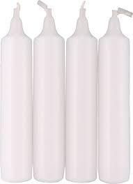 Pyramid Candle (14mm) - White Box of 24